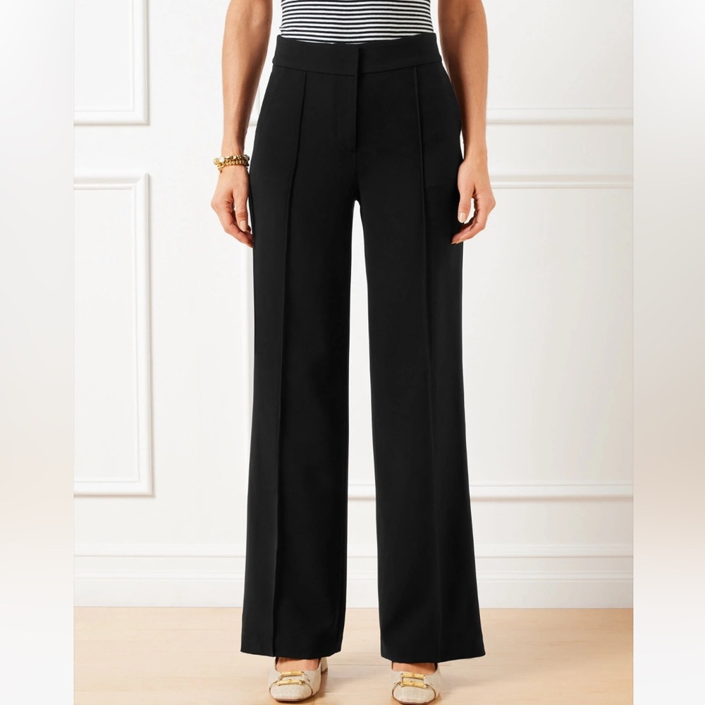 Talbots Wide Leg Center Seam Trousers Size 6